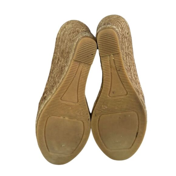 Viscata Marquesa Black Canvas Espadrille Platform Wedge Round Pumps Size 37 6.5 - Picture 11 of 11